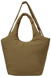 Roka Oxford Medium Taslon Schoudertas - Mosbruin