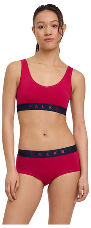 Falke Daily Comfort Print 2-Pack Bustier Bralette - Rouge/Noir