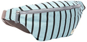 Roka Mill Hill Baumwoll-Canvas-Gürteltasche – Blau gestreift