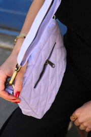 Hindbag Margault Quilted Shoulder Bag - Lilac