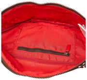 Sac banane en toile de coton Roka Mill Hill - Pois marron