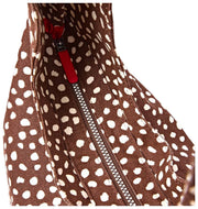 Roka Hoxton Grand sac à bandoulière en toile de coton - Marron à pois