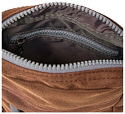 Roka Bond Recycled Canvas Crossbody Bag - Cinnamon Brown