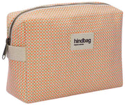 Hindbag Leon Woven Toiletry Bag - Coral Pink