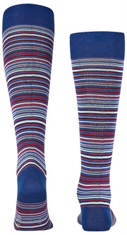 Falke Microblock Kniekousen - Stonewash Blauw