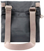 Roka Stratford kleine crossbodytas van gerecycleerd nylon - Beluga grijs
