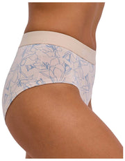 Falke Daily Comfort Print 2er-Pack Hipster-Slips – Beige/Blau