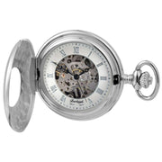 burleigh-half-hunter-mechanical-pocket-watch---chrome-silver-34481376