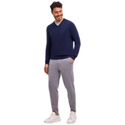 falke-pure-cashmere-v-neck-sweater---space-blue-35073097