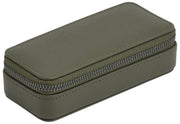 Boîte à bijoux de voyage moyenne zippée Stackers - Vert olive