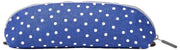 Roka Tate klein katoenen canvas tasje - Marineblauw Polka Dot