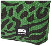 Roka Maida Vale klein katoenen canvas tasje - Artisjokgroen