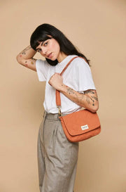 Sac à bandoulière matelassé Hindbag Margault - Sienne