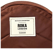 Roka Paddington Small Recycled Nylon Crossbody Bag - Rocky Road Brown