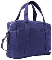 Grand sac bébé en toile de coton Roka Somerset - Bleu marine