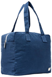 Roka Sloane Mittelgroße Baumwoll-Canvas-Einkaufstasche – Admiralblau
