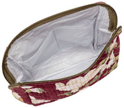 Elie Beaumont Serendipity Velvet Vanity Bag - Burgundy Magnolia