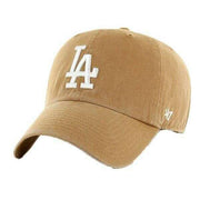 47 Brand Clean Up MLB Los Angeles Dodgers Cap - Camel Brown/White