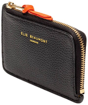 Elie Beaumont Coin-kaarthouder - Zwart/Oranje
