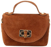 Elie Beaumont Suède Mini Bamboe Tas - Bruin