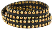 Campomaggi Ametista Leren riem met studs - Zwart