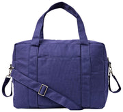 Grand sac bébé en toile de coton Roka Somerset - Bleu marine
