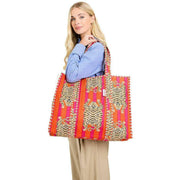 elie-beaumont-serendipity-cotton-quilted-tote-bag---tibetan-tiger-pinkorange-34386797