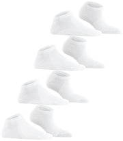 Esprit Solid Sneaker 4 Pack Socks - White