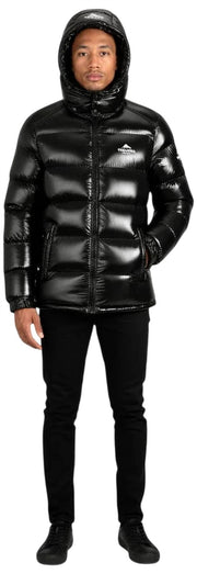 Helvetica Mountain Pioneers Space Hooded Jacket - Black
