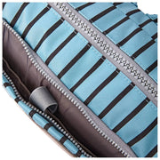 Roka Gatwick kleine plunjezak van gerecycled canvas - blauwe streep