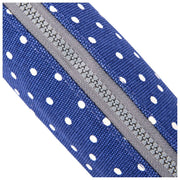Roka Tate klein katoenen canvas tasje - Marineblauw Polka Dot
