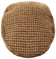 Casquette Plate Dents Blashford Tweed - Marron Châtaigne