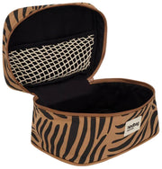 Hindbag Gaspard Kosmetiktasche – Zebra-Zimtbraun