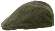 Dents Grafham Fischgräten-Tweed-Schiebermütze – Waldgrün