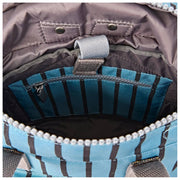 Roka Canfield B Small Recycled Canvas Backpack - Blue Stripe