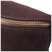 Elie Beaumont Suède Grote Sling Bag - Chocoladebruin