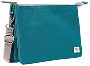 Roka Carnaby XL Recycled Canvas Crossbody Bag - Deep Teal Blue