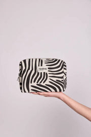 Hindbag Leon Kulturbeutel – Ecru Zebra