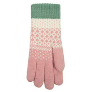 dents-jacquard-polka-dot-knitted-gloves---powder-pinkmint-green-34477899