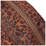 Roka Paddington Petit sac à bandoulière en toile recyclée - Mini Léopard Marron