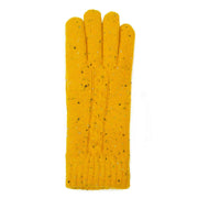 dents-cable-knit-marl-yarn-gloves---ochre-yellow-34477740