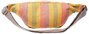 Roka Mill Hill Small Cotton Canvas Bum Bag - Faded Multi Stripe