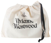 Vivienne Westwood Kleine Kroko-Clutch mit flachem Reißverschluss – Schwarz