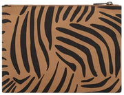 Hindbag Ema Medium Reißverschlusstasche – Zebra Cinnamon Brown