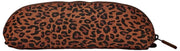 Roka Tate Petite pochette en toile de coton - Mini Léopard Marron