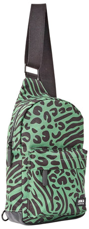 Roka Willesden Grand sac à bandoulière en toile recyclée - Vert artichaut