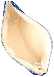 Roka Maida Vale Medium Katoenen Canvas Tasje - Marine Polka Dot