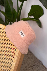 Hindbag Bob Teddy Bucket Hat - Poederroze