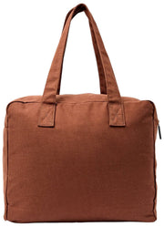 Sac fourre-tout moyen en toile de coton Roka Sloane - Lindt Brown