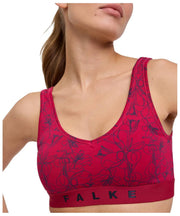 Falke Bustier-Bralette im Daily Comfort Print im 2er-Pack – Schwarz/Rot